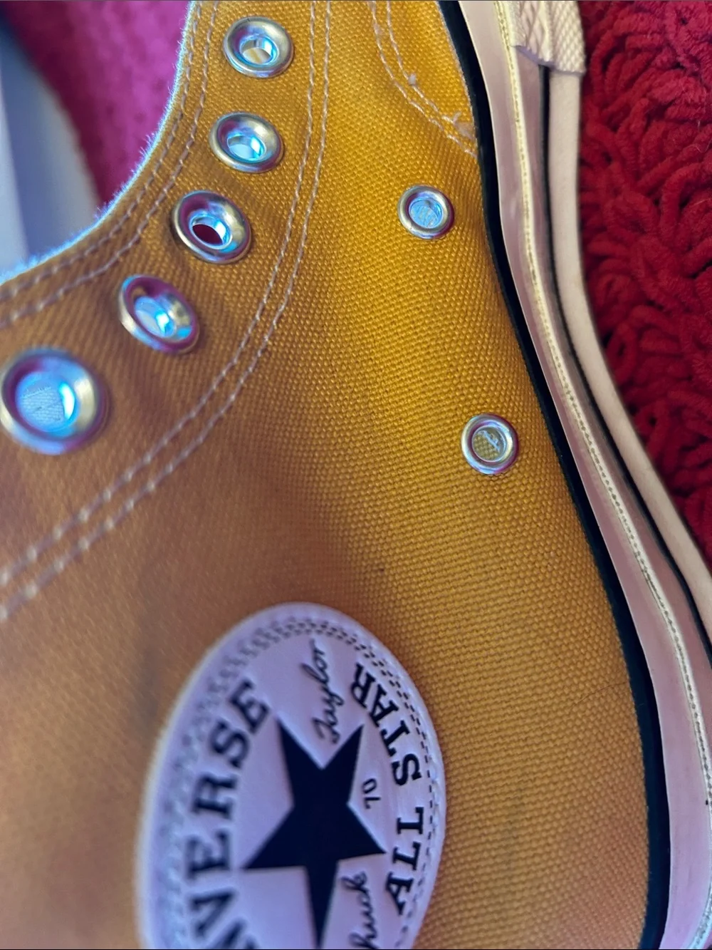 Converse Kids Yellow High-Top Canvas Sneakers